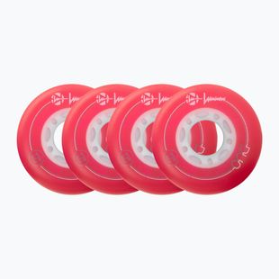 Ratukai riedučiams Luminous Led Wheels Duo 72mm/85A X4 red/blue