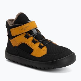 Vaikiški barefoot sniego batai Froddo Barefoot Up Path Tex black/yellow