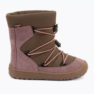 Vaikiški barefoot sniego batai Froddo Barefoot Tex Track Wool dark pink
