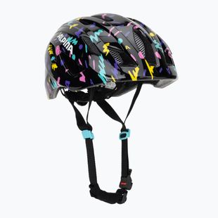 Vaikiškas dviratininko šalmas Alpina Pico black/confetti gloss