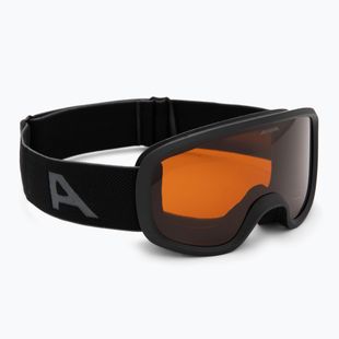 Vaikiški slidinėjimo akiniai Alpina Piney 2.0 black matte/orange