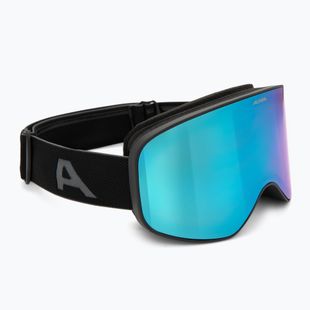 Slidinėjimo akiniai Alpina Slope Q-Lite black/black matt/blue