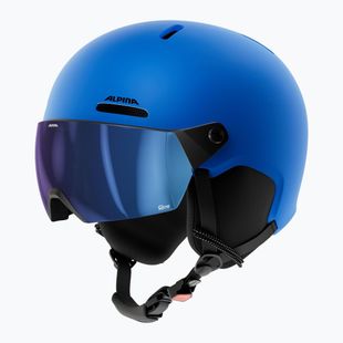 Vaikiškas slidinėjimo šalmas Alpina Zupo 2 Visor Q-Lite blue matt