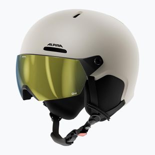 Vaikiškas slidinėjimo šalmas Alpina Zupo 2 Visor Q-Lite sand matt
