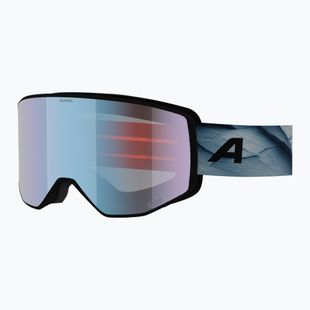 Slidinėjimo akiniai Alpina Venet M Q-Lite  black/blue matt