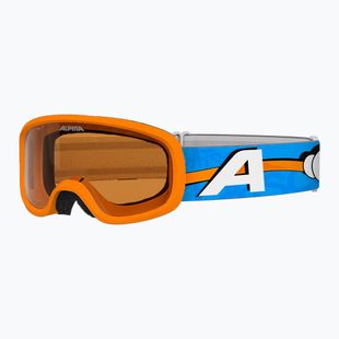 Vaikiški slidinėjimo akiniai Alpina Piney 2.0 orange/blue matt
