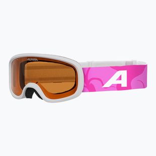 Vaikiški slidinėjimo akiniai Alpina Piney 2.0 white/pink matt