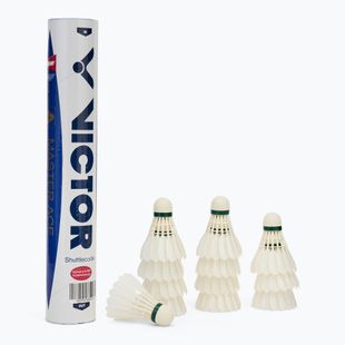 VICTOR Master Ace badmintono raketės 12 vnt., baltos spalvos 100005