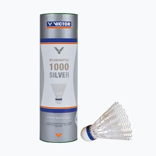 Badmintono skraidukai VICTOR Nylonshuttle 1000 6pcs white