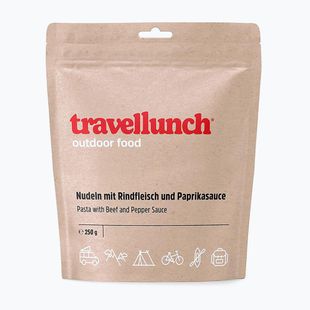 Liofilizuotas maistas travellunch Makaronai pipirų padaže su jautiena 250 g