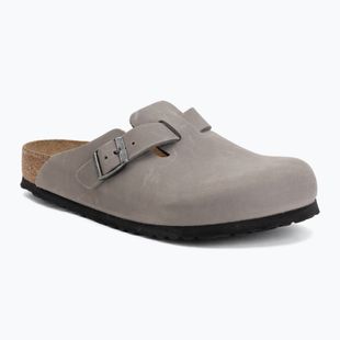 Šlepetės BIRKENSTOCK Boston Soft Footbed Oiled Leather Regular iron