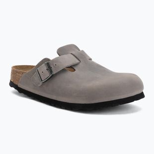 Šlepetės BIRKENSTOCK Boston Soft Footbed Oiled Leather Narrow iron