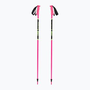 Vaikiškos slidinėjimo lazdos LEKI Racing neon pink/ black/ neon yellow
