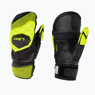 Vyriškos slidinėjimo pirštinės LEKI WCR Venom SL 3D Mitt black ice/lemon