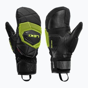 Vyriškos slidinėjimo pirštinės LEKI WCR Coach 3D Mitt black/ice lemon