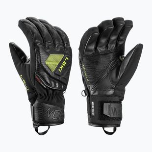 Vaikiškos slidinėjimo pirštinės LEKI WCR C-Tech 3D Junior black/ice lemon