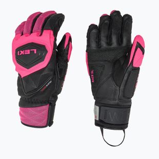 Moteriškos slidininkų pirštinės LEKI WCR Venom SL 3D black/ pink