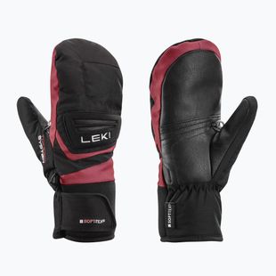Vaikiškos slidininkų pirštinės LEKI Griffin 3D Junior Mitt black/ rose