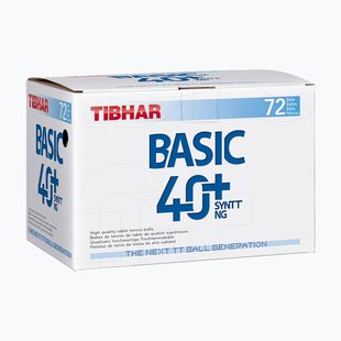 Stalo teniso kamuoliukai Tibhar Basic 40+ SYNTT NG 72 vnt. white