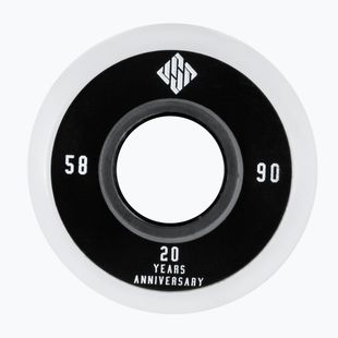 USD TEAM 58mm/90A riedučių ratai 4 vnt. balti 700481