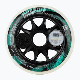 Powerslide Graphix LED Wheel 100 Right baltos/juodos spalvos riedučių ratai
