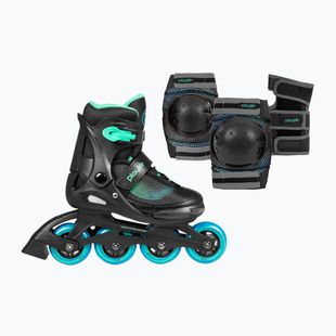 Vaikiški riedučiai su apsaugomis Playlife Joker Combo Jr blue sky
