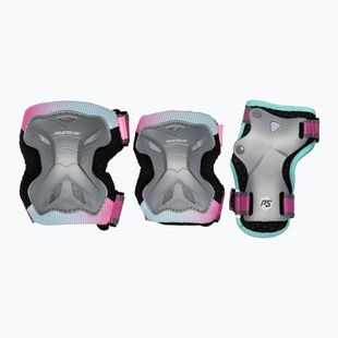 Vaikiškų apsaugų rinkinys Powerslide Kids Pro Set grey/pink