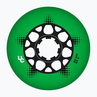 Riedučių ratukai UNDERCOVER WHEELS Team Pro 80 mm/84A 4 pcs. green