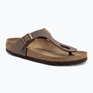 Šlepetės BIRKENSTOCK Gizeh Birkibuc Narrow mocca