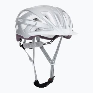 Dviračio šalmas UVEX City Active silver/plum matt