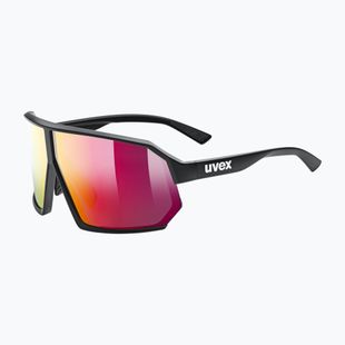 Akiniai nuo saulės UVEX Sportstyle 237 black matt/mirror red