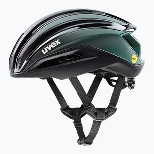 Dviračio šalmas UVEX Surge Aero MIPS black/sage green matt