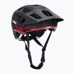 Dviračio šalmas UVEX React MIPS black/ruby red matt