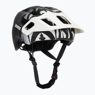 Vaikiškas dviratininko šalmas UVEX React Jr white/black matt