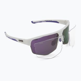 Akiniai nuo saulės UVEX Axos Set white matt/mirror purple/clear