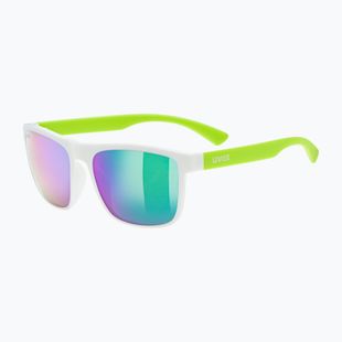 Vaikiški saulės akiniai UVEX Rookie Jr white lime m./mirror green