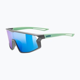 Vaikiški akiniai nuo saulės UVEX Skyryse Jr grey/green matt/mirror blue