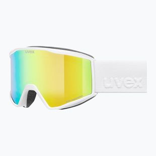 Slidinėjimo akiniai UVEX Blast FM S2 white matt/mirror green