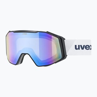 Slidinėjimo akiniai UVEX Gravity FM S2 black matt/mirror blue