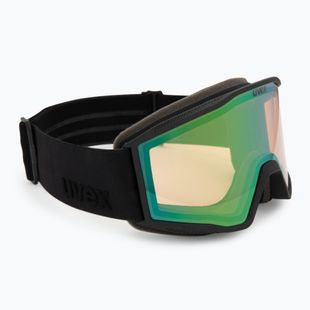 Slidinėjimo akiniai Uvex Blast V black matt/vario green mirror
