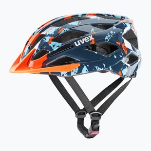 Vaikiškas dviratininko šalmas UVEX Air Wing 2 papaya/bubble blue