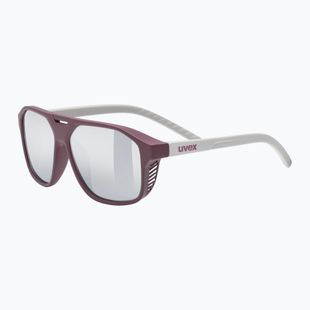Vaikiški saulės akiniai UVEX Cosmic Jr cranberry/grey matt/mirror silver