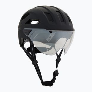 Dviračio šalmas UVEX Stride Visor black matt/lite mirror silver