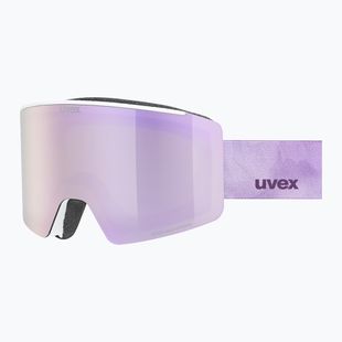 Slidinėjimo akiniai UVEX Ignite FM S3 white matt/mirror rose