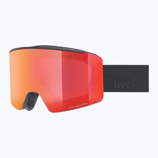 Slidinėjimo akiniai UVEX Ignite FM S3 black matt/mirror red