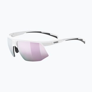 Akiniai nuo saulės UVEX Aerios Small white matt/mirror rose