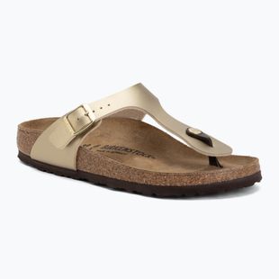 Šlepetės per pirštą BIRKENSTOCK Gizeh Birko-Flor Narrow gold