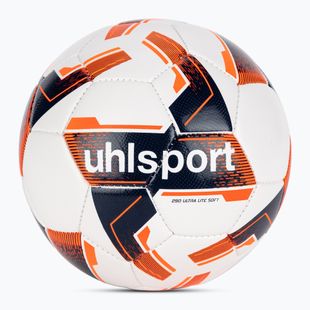 Futbolo kamuolys uhlsport Lite Soft 290 white/navy/fluo orange dydis 3