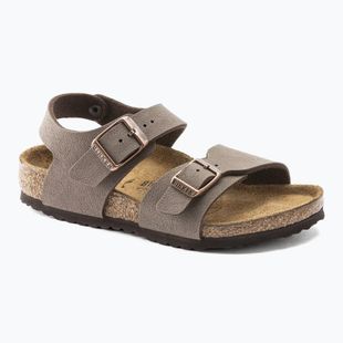 Vaikiškos basutės BIRKENSTOCK New York Birkibuc Narrow mocha