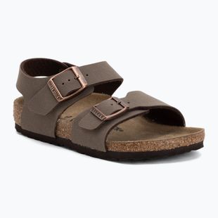 Vaikiškos basutės BIRKENSTOCK New York Birkibuc Narrow mocha